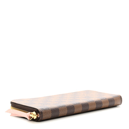 Louis Vuitton Damier Ebene Clemence Wallet Rose Ballerine 4 of 6