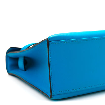 Hermes Swift Kelly Pochette Clutch Bleu Frida 10 of 12