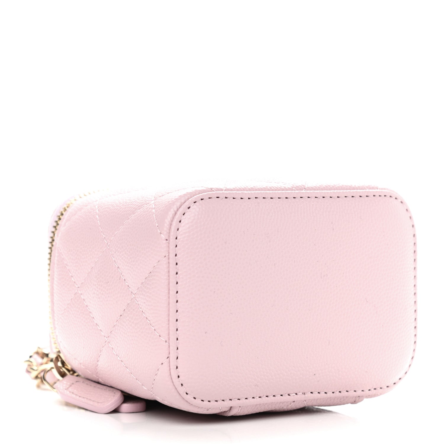 Chanel Caviar Quilted Mini Vanity Case With Chain Light Pink 4 of 9