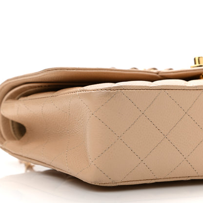 Chanel Caviar Quilted Medium Double Flap Beige 9 of 10