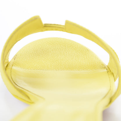 Hermes Epsom Oasis Sandals 37 Jaune Pollen 11 of 16