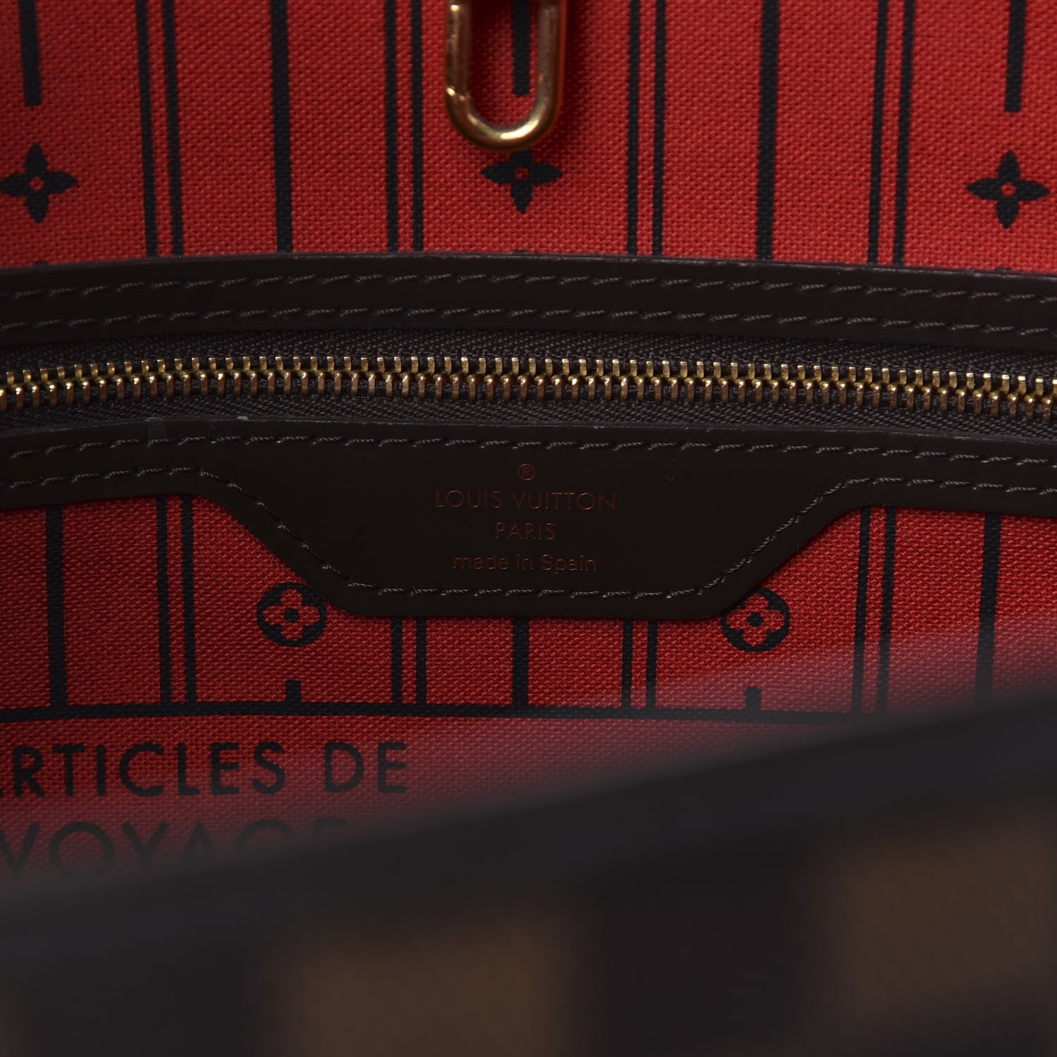 Louis Vuitton Damier Ebene Neverfull MM 6 of 17