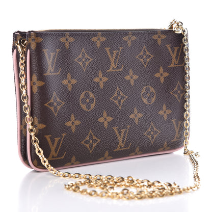 Louis Vuitton Monogram Blooming Flowers Double Zip Pochette 3 of 9