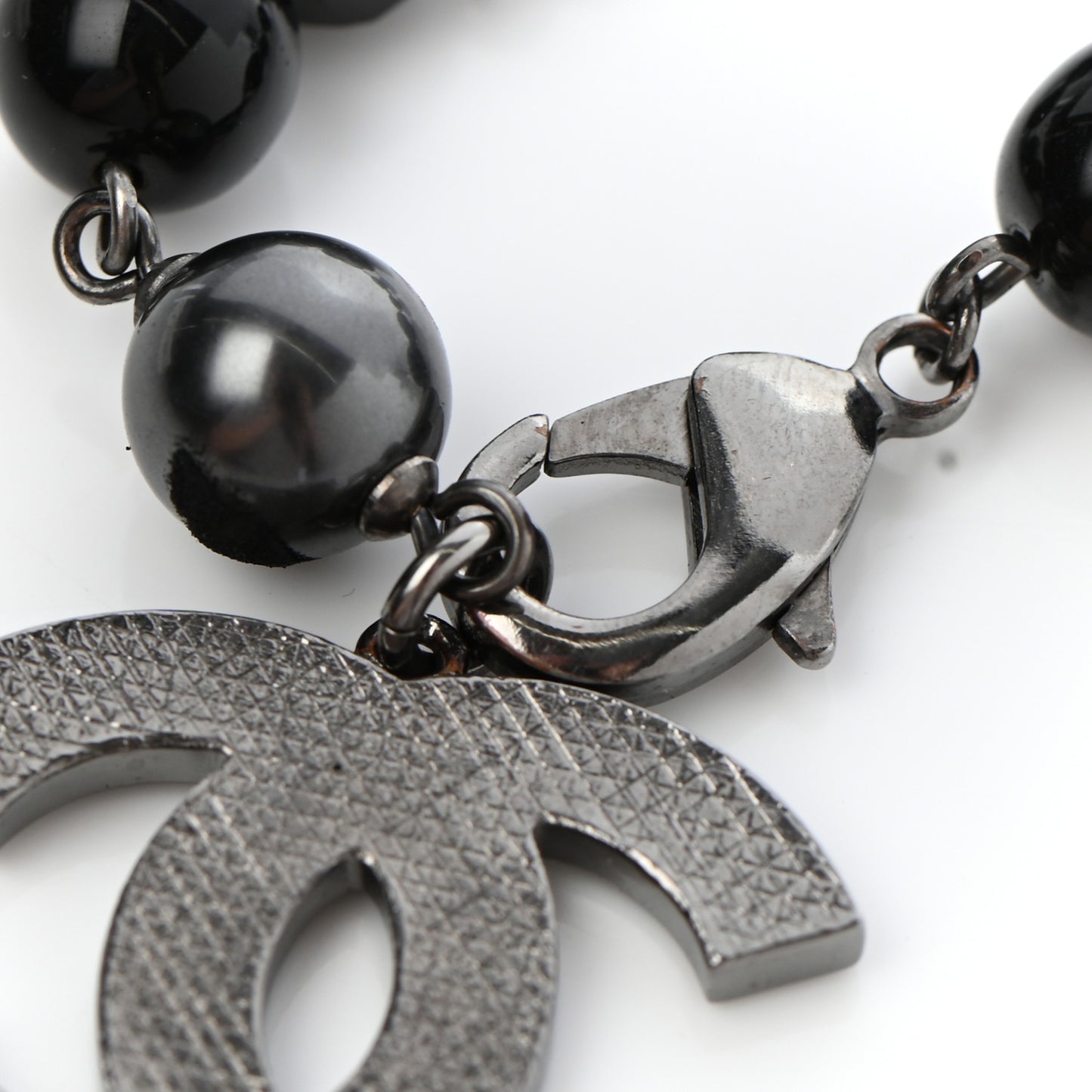 Beaded CC Bracelet Black