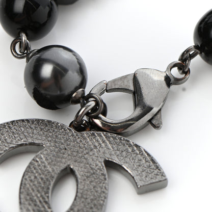 Chanel Beaded CC Bracelet Black 4 of 5