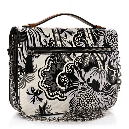 Louis Vuitton Epi Monogram Floral Pochette Metis Black White 3 of 11