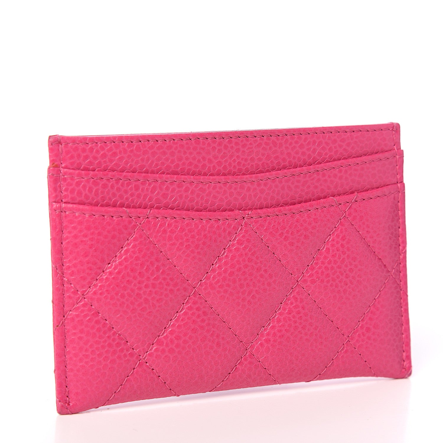 Chanel Caviar Quilted Card Holder Pink 2 of 8