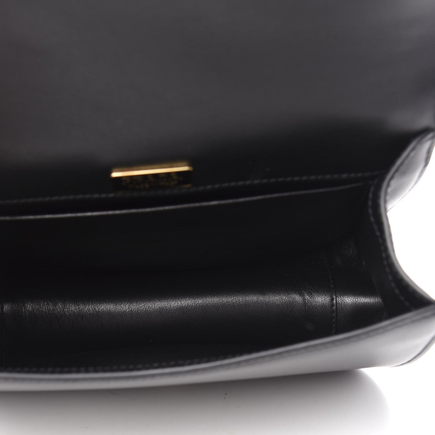 City Calfskin Crocodile Calfskin Embossed Pionniere Saddle Bag Fuoco Black