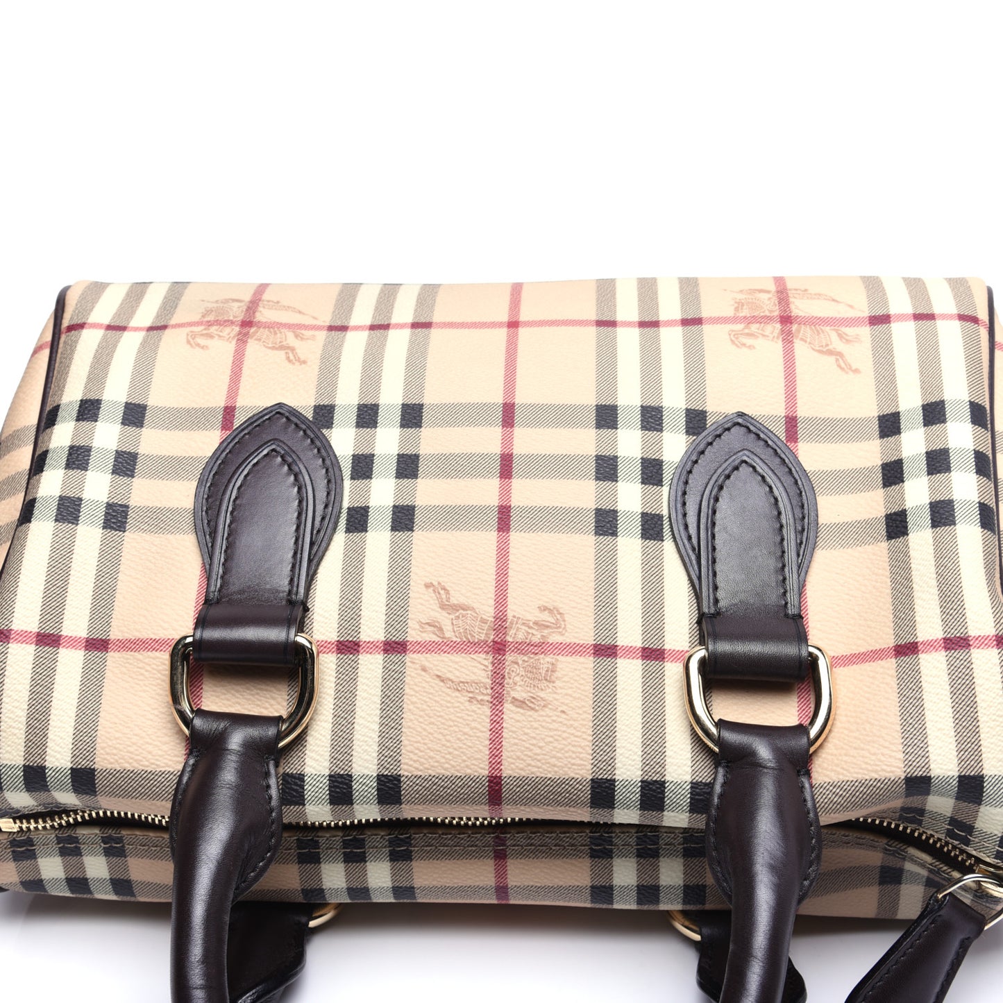 Haymarket Check Small Chester Bowling Bag Chocolate