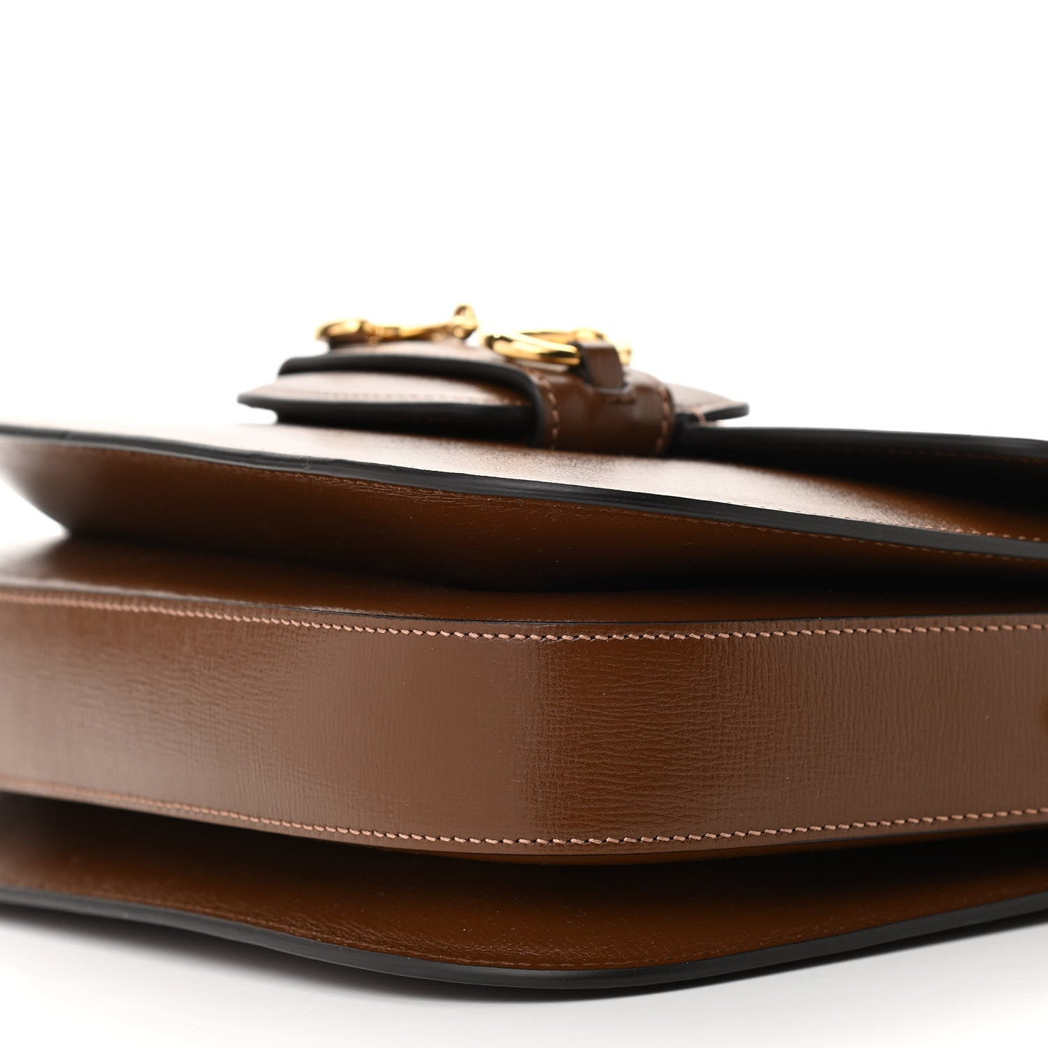 Gucci Azalea Calfskin Horsebit 1955 Shoulder Bag Brown Sugar 11 of 13