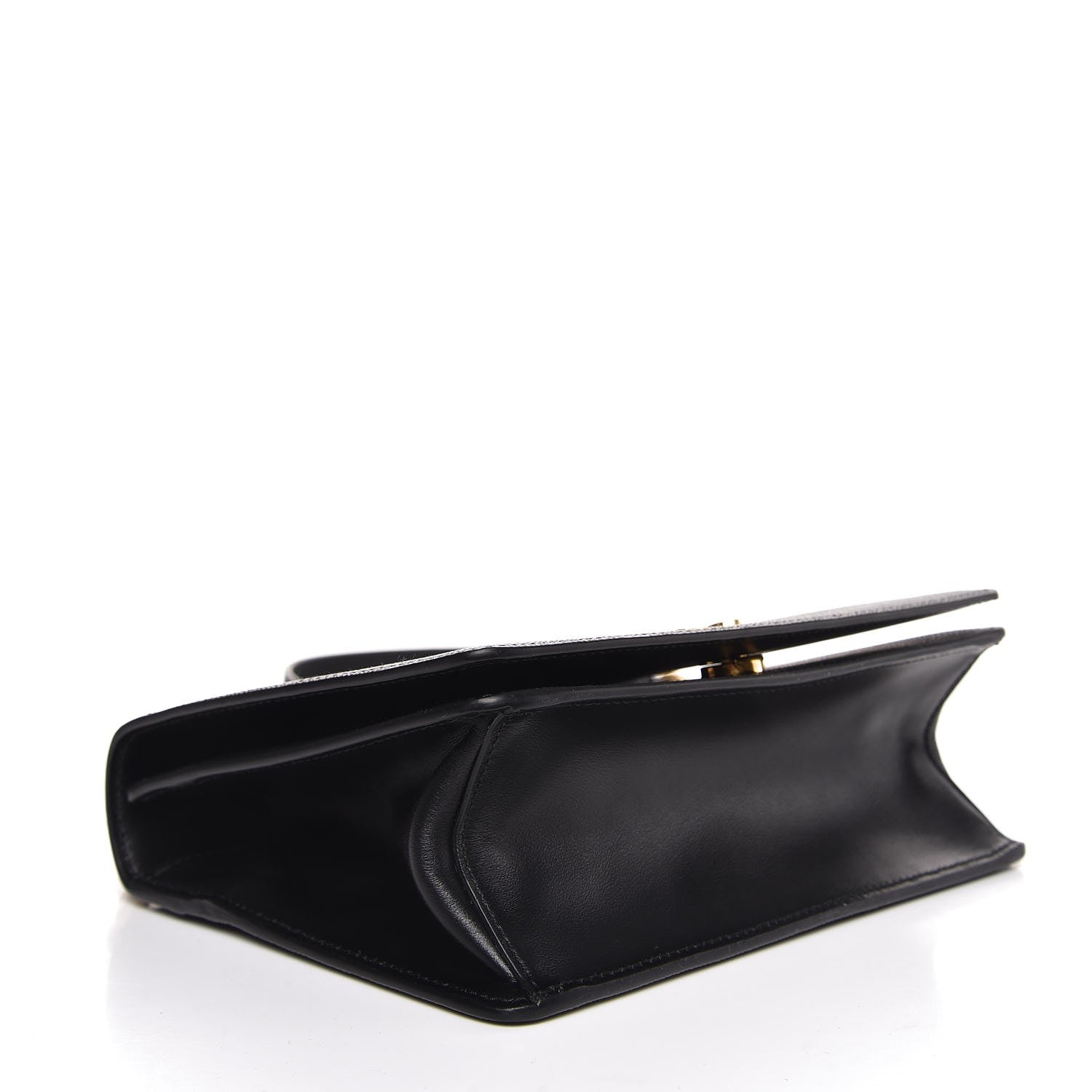 Prada Saffiano Soft Chain Shoulder Bag Black 4 of 7