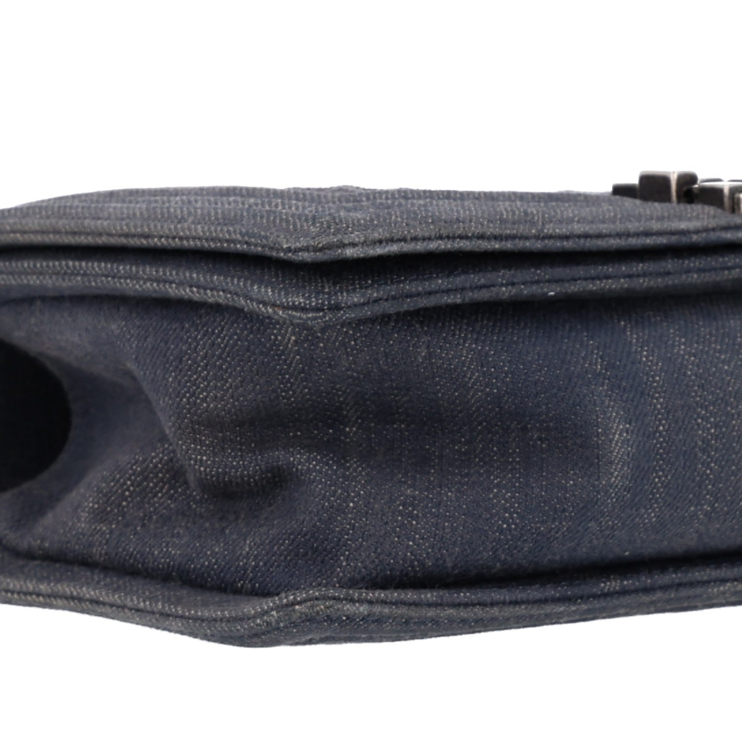 Chanel Denim Quilted Embossed Medium Boy Flap Blue 9 of 10