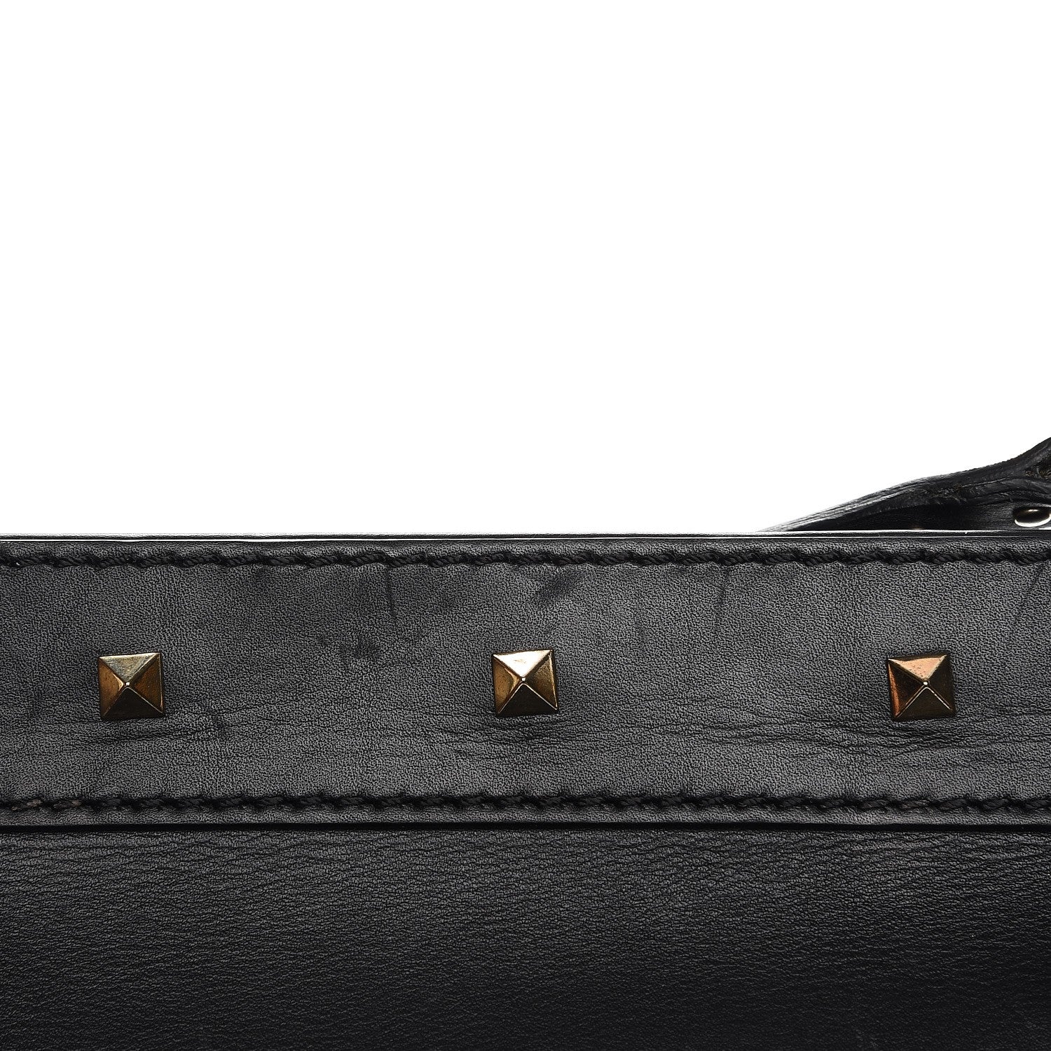 Valentino Garavani Nappa Rockstud Frame Handle Bag Black 11 of 12