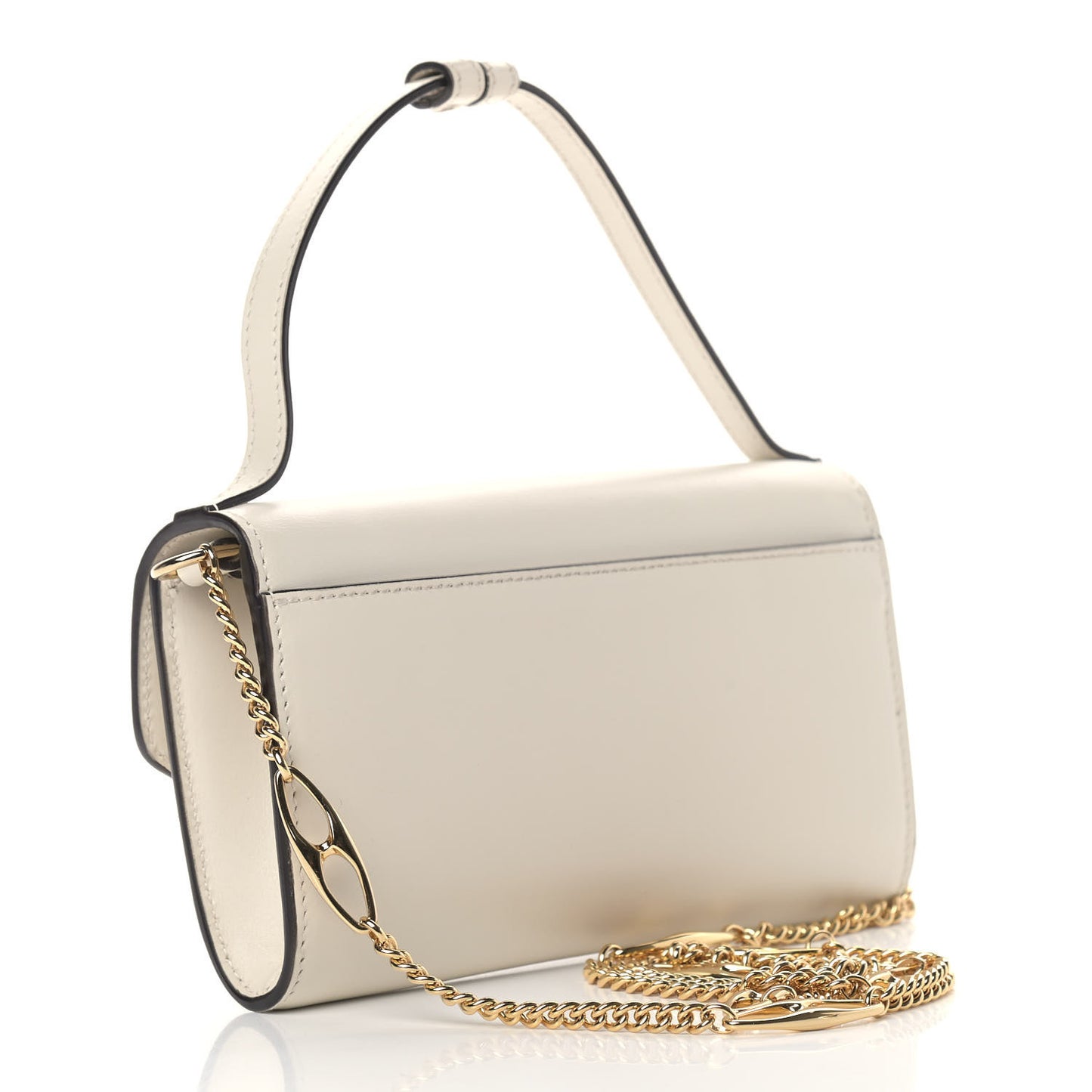 Smooth Calfskin Mini Zumi Shoulder Bag White