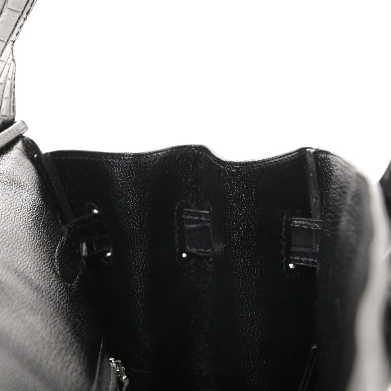 Hermes Matte Niloticus Crocodile Birkin 30 Black 12 of 43