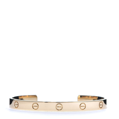 Cartier 18K Yellow Gold LOVE Cuff Bracelet 19 1 of 5