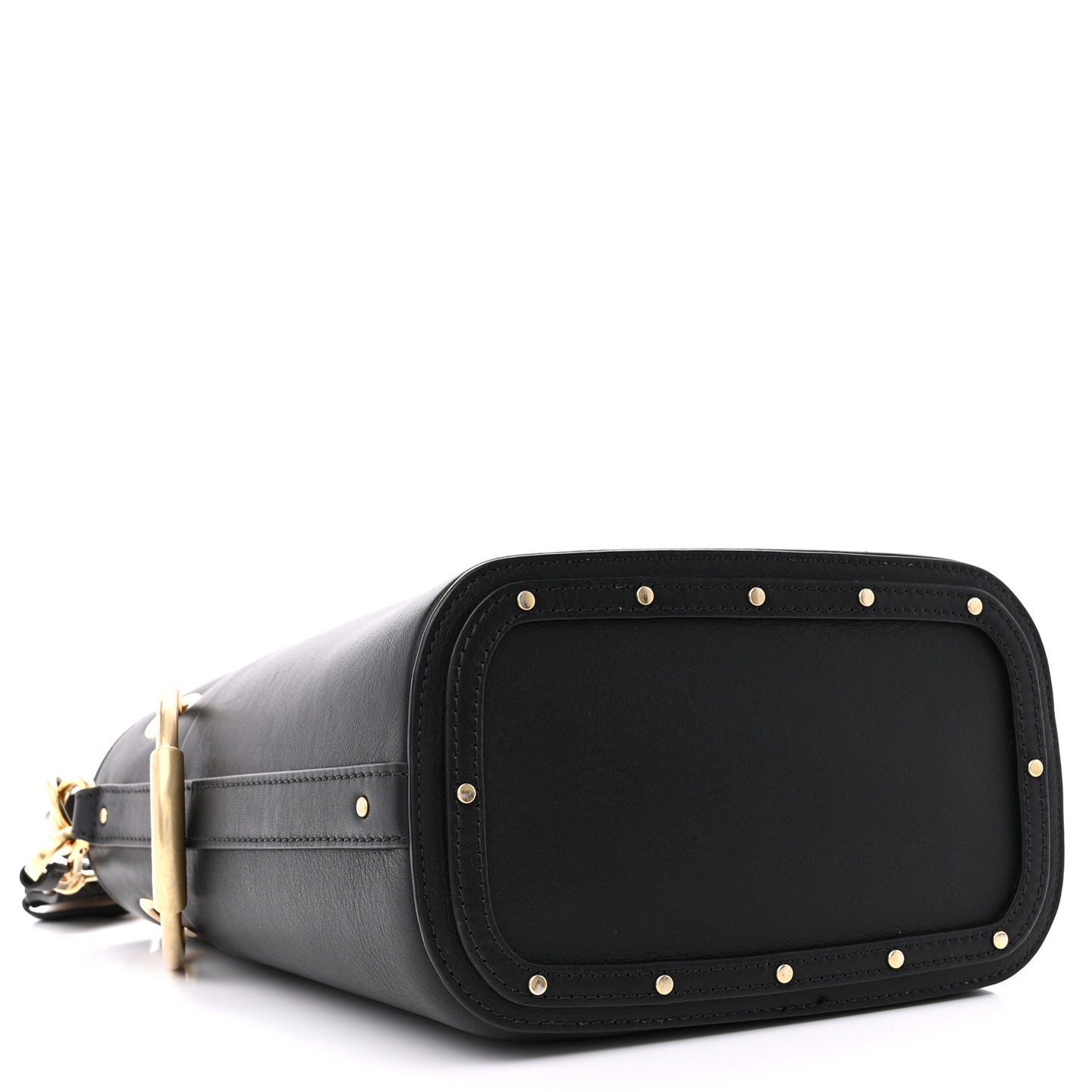 Smooth Calfskin Small Roy Bucket Bag Black