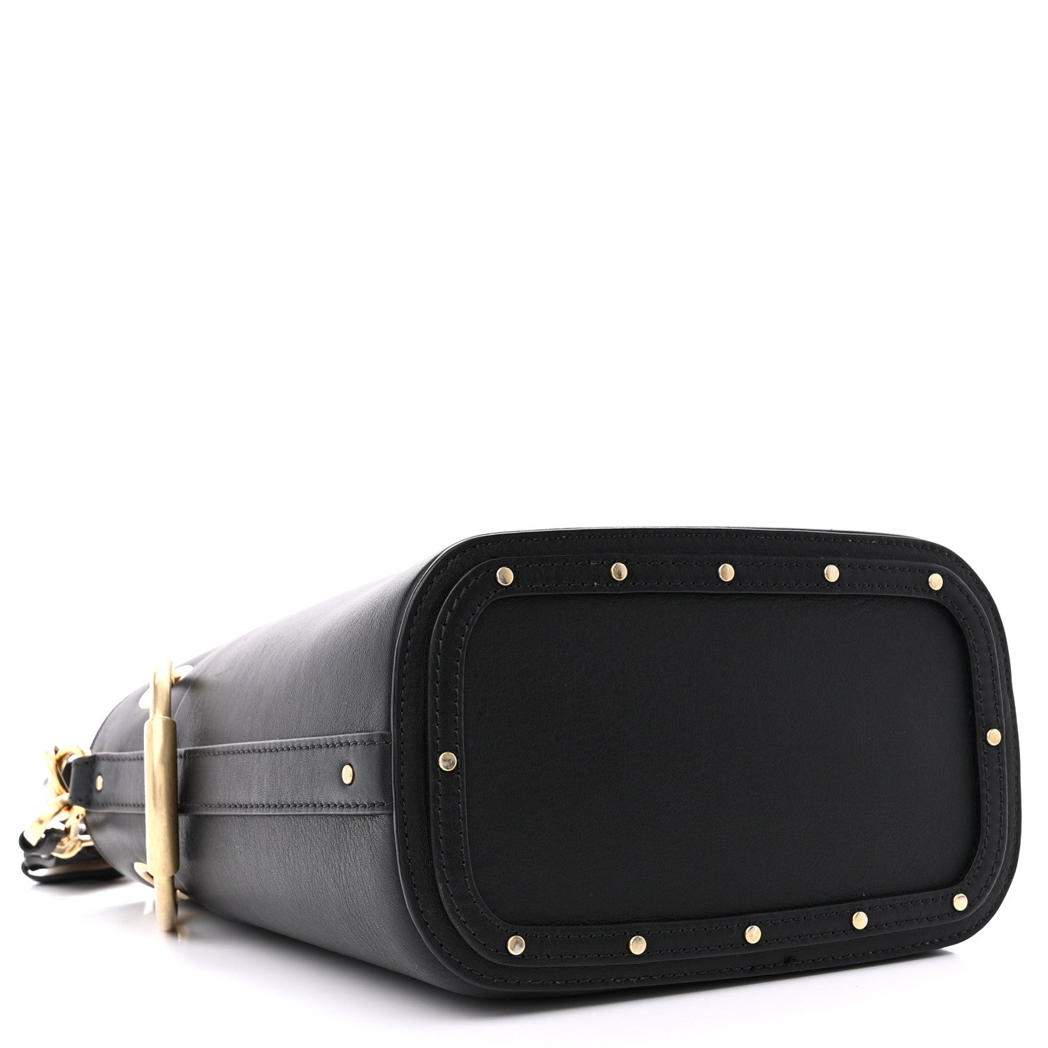 Chloe Smooth Calfskin Small Roy Bucket Bag Black 4 of 11