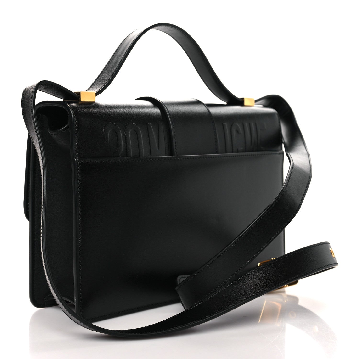 Christian Dior Smooth Calfskin 30 Montaigne Flap Bag Black 3 of 9
