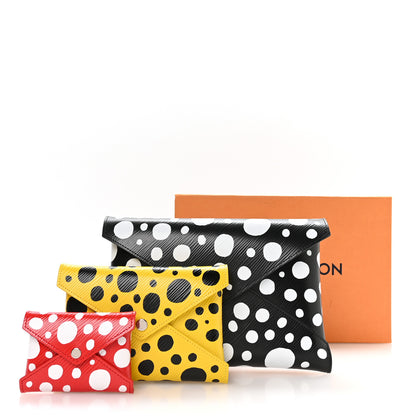 Louis Vuitton LV X YK Epi Kirigami Pochette Set Black Red Yellow 10 of 10