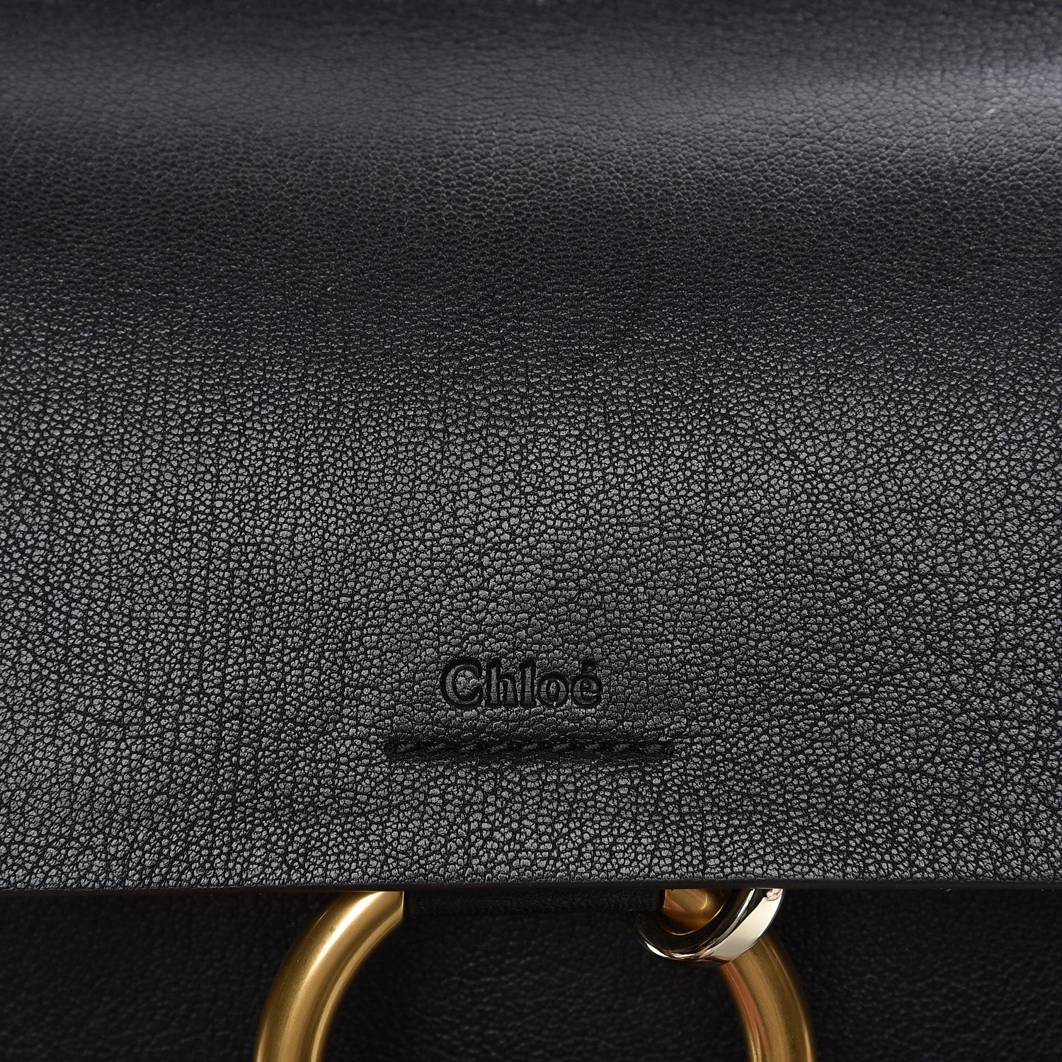 Chloe Calfskin Medium Faye Shoulder Bag Black 7 of 8