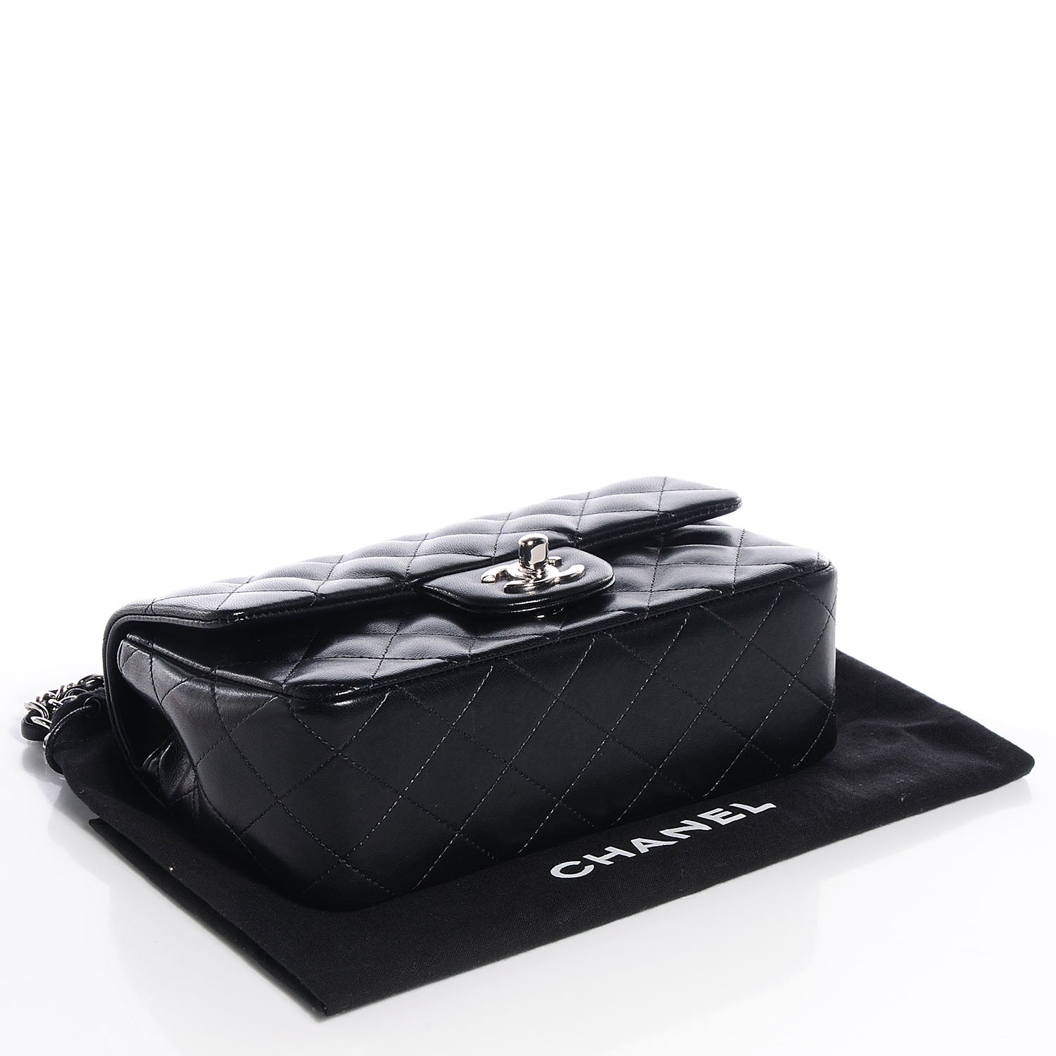 Chanel Lambskin Quilted Mini Flap Black 4 of 8