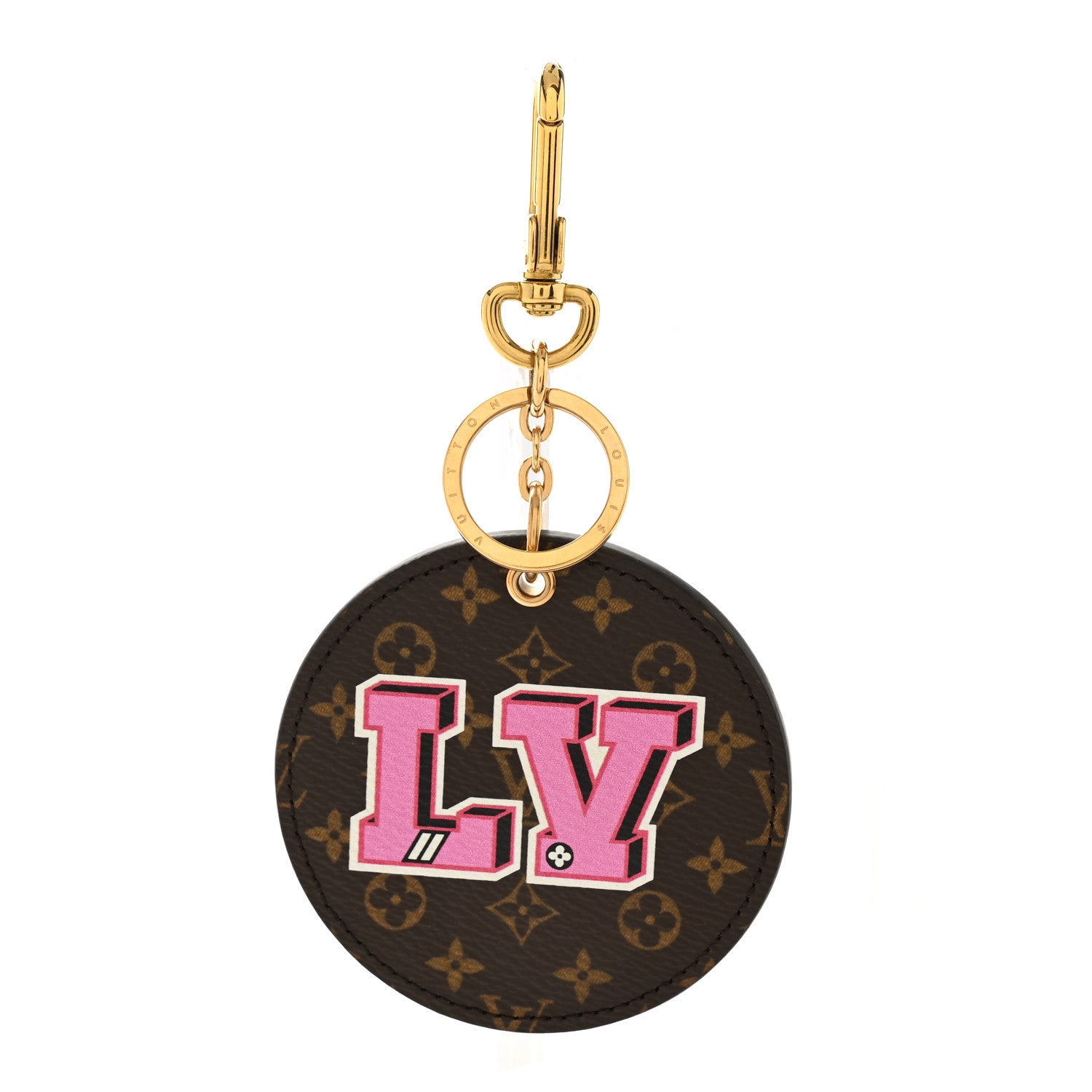 Louis Vuitton Monogram Stories Bag Charm Key Holder 1 of 3