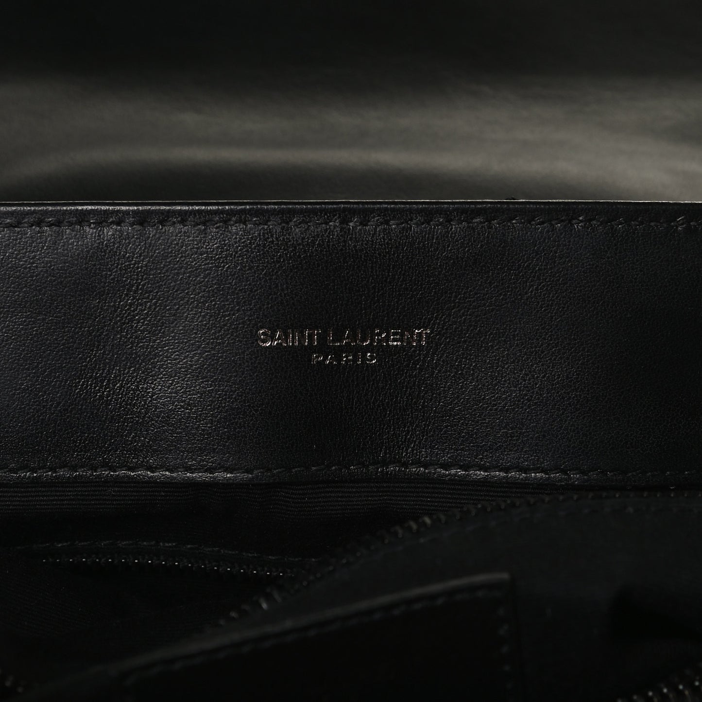 Calfskin Y Quilted Monogram Medium Loulou Chain Satchel Black