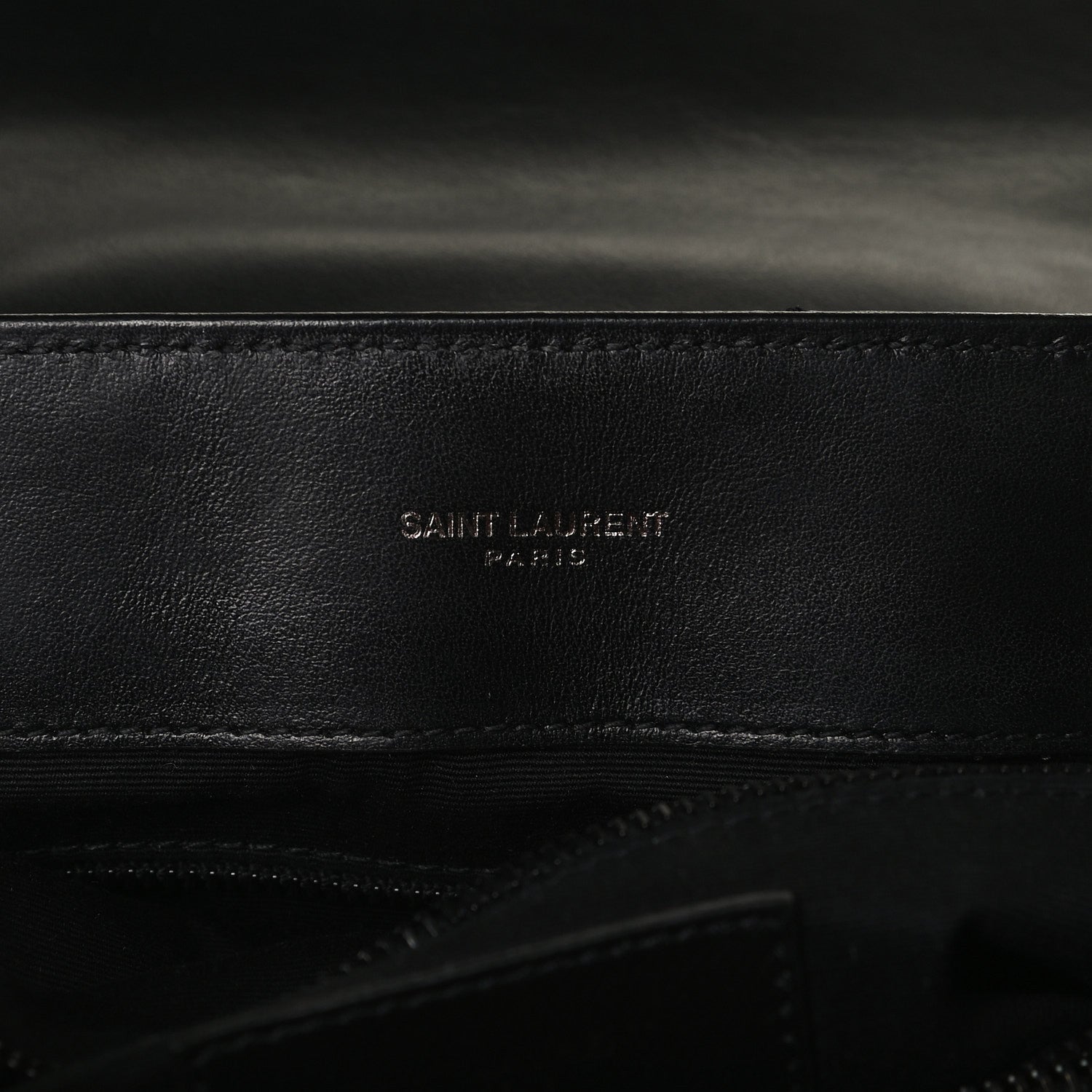 Saint Laurent Calfskin Y Quilted Monogram Medium Loulou Chain Satchel Black 7 of 17
