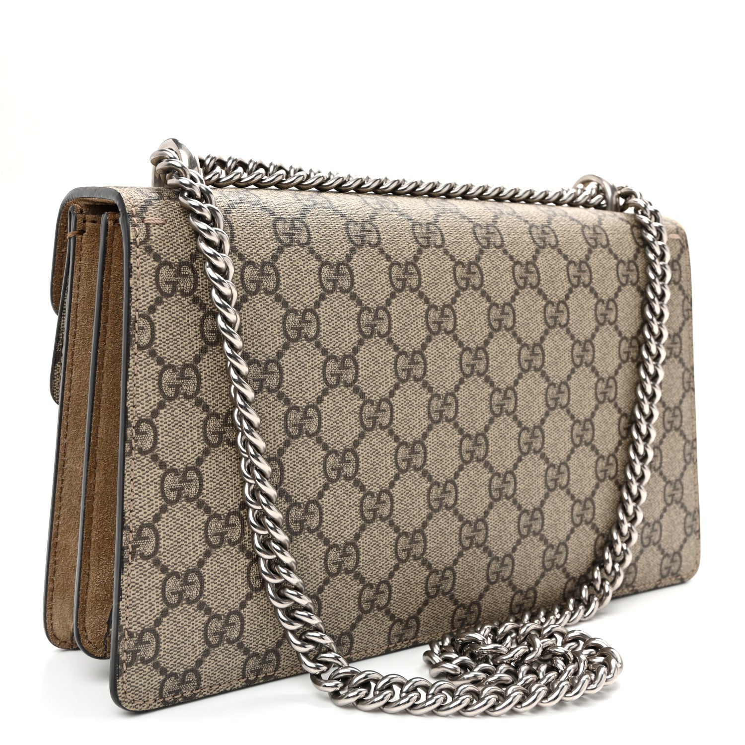 Gucci GG Supreme Monogram Small Dionysus Shoulder Bag Taupe 3 of 13