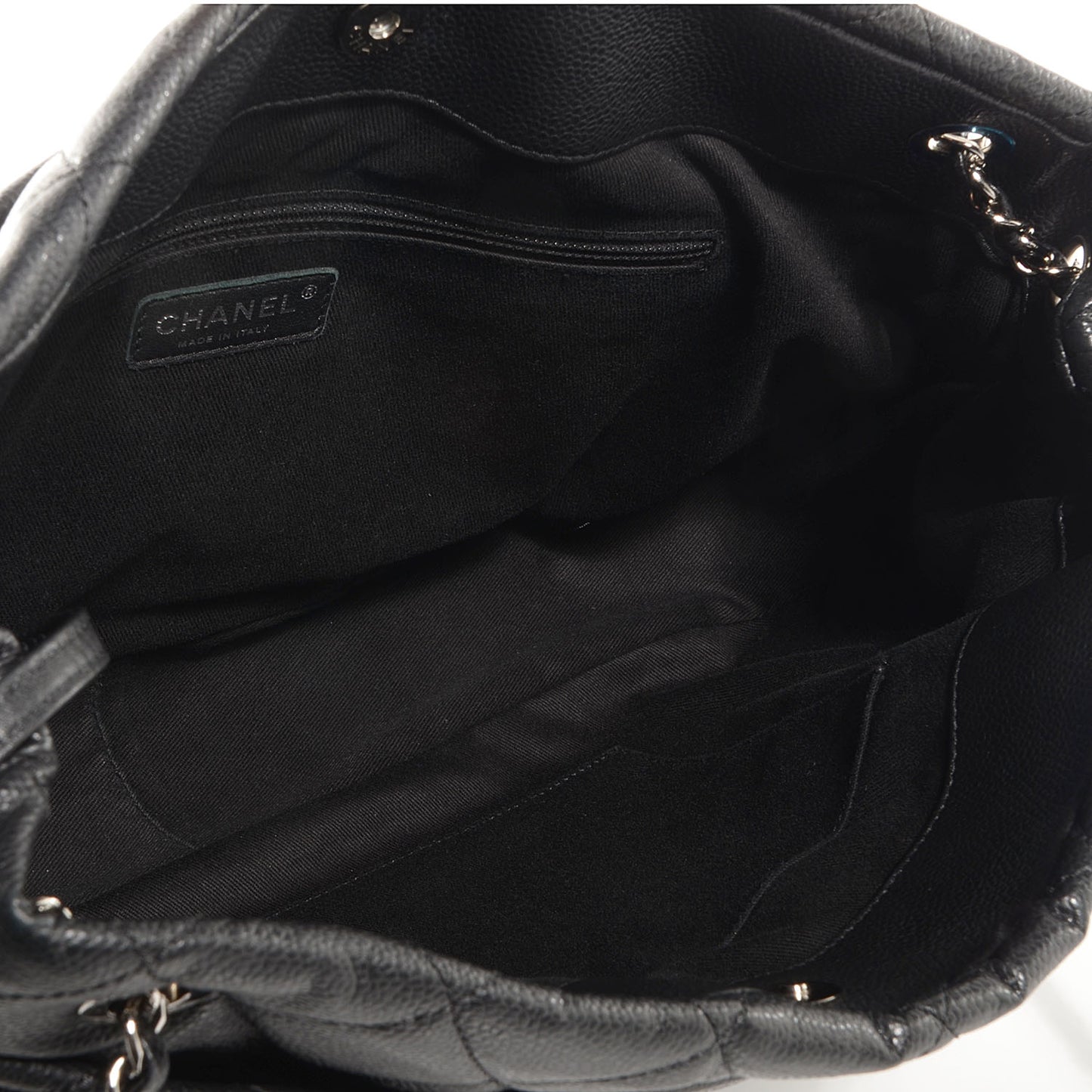 Soft Caviar Timeless Large Shopping Tote Black