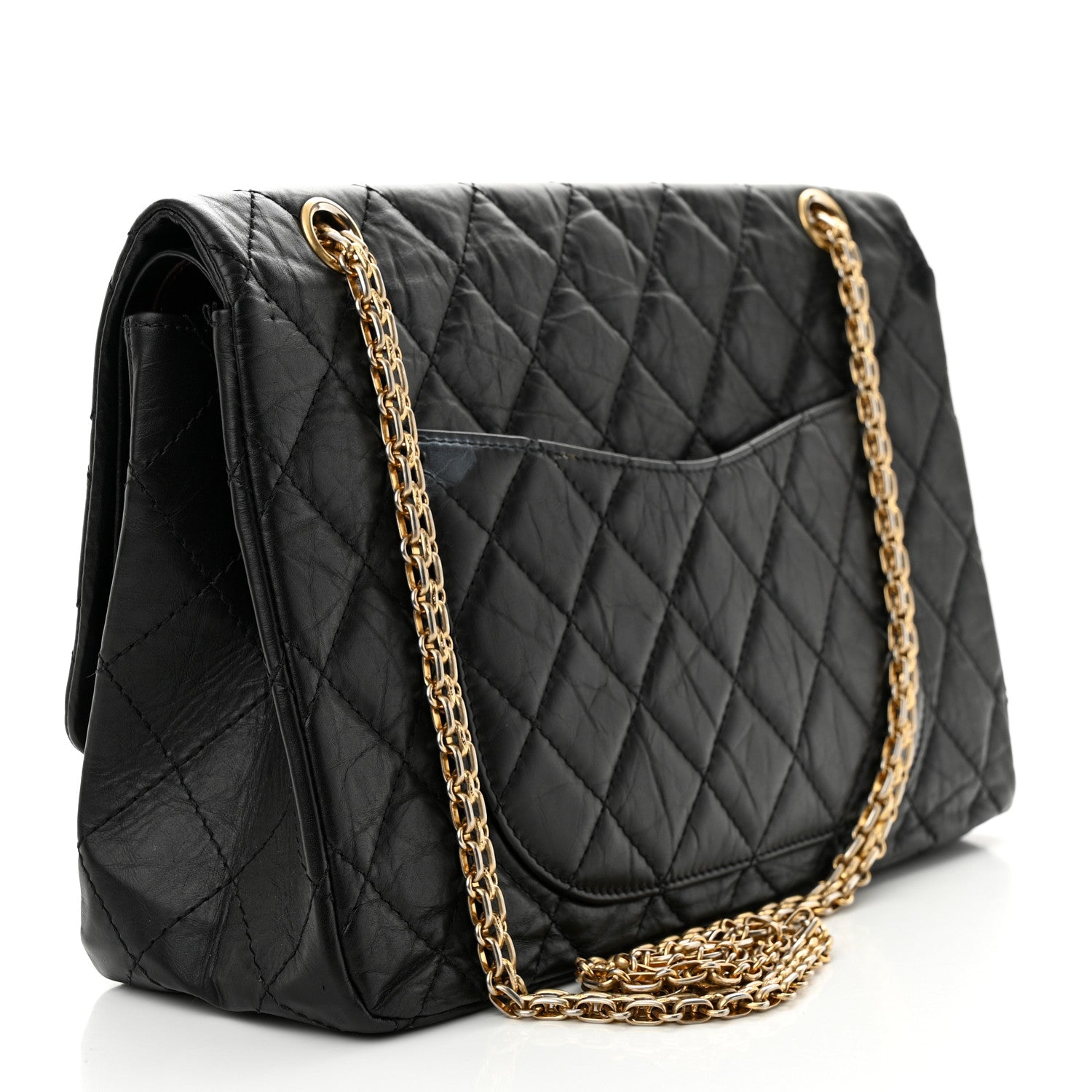 Chanel Aged Calfskin Quilted 2.55 Reissue 227 Flap Black 3 of 14