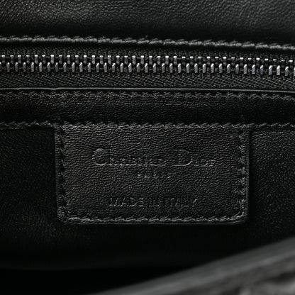 Christian Dior Calfskin Macrocannage Small Caro Bag Black 6 of 10