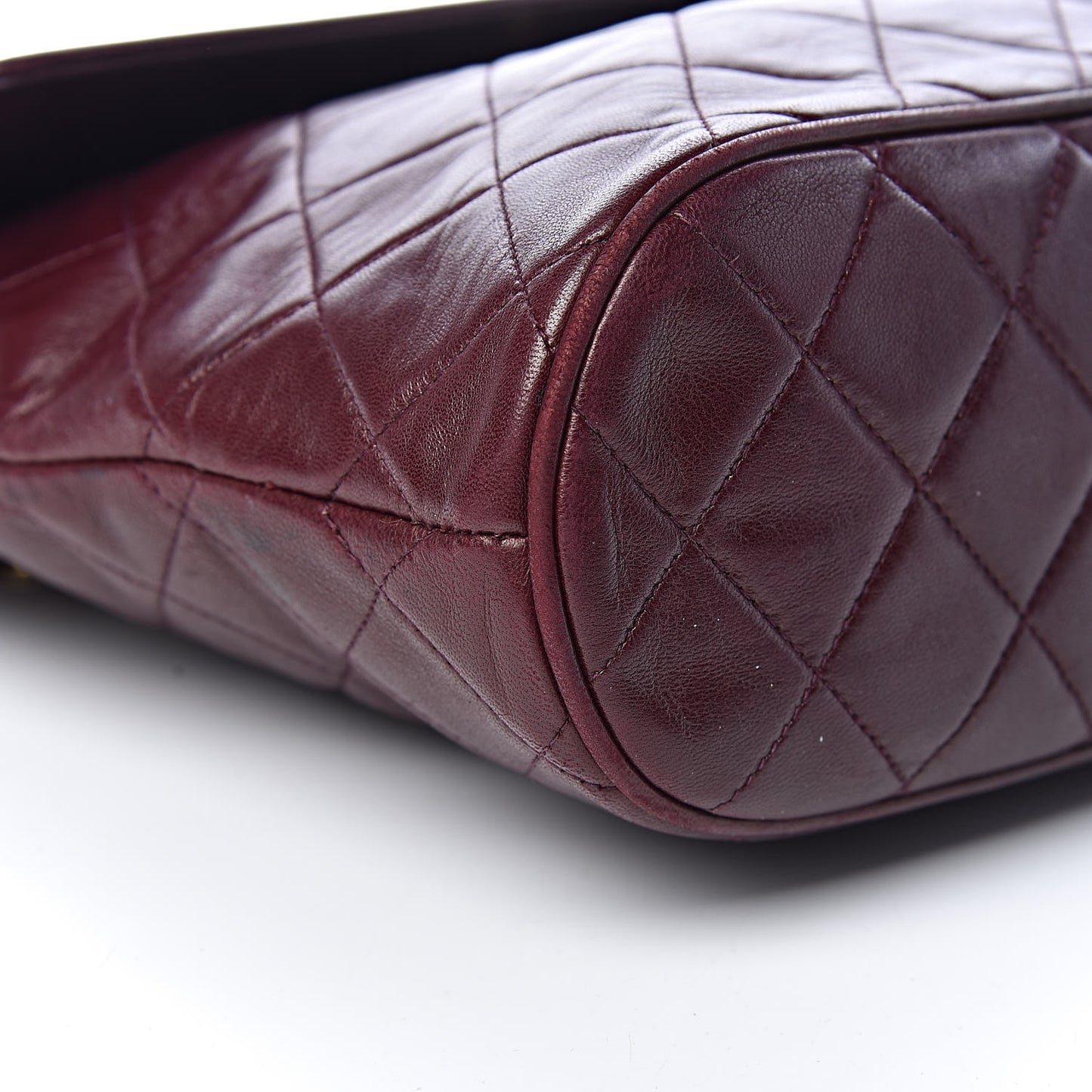 Lambskin Quilted CC Tassel Flap Red