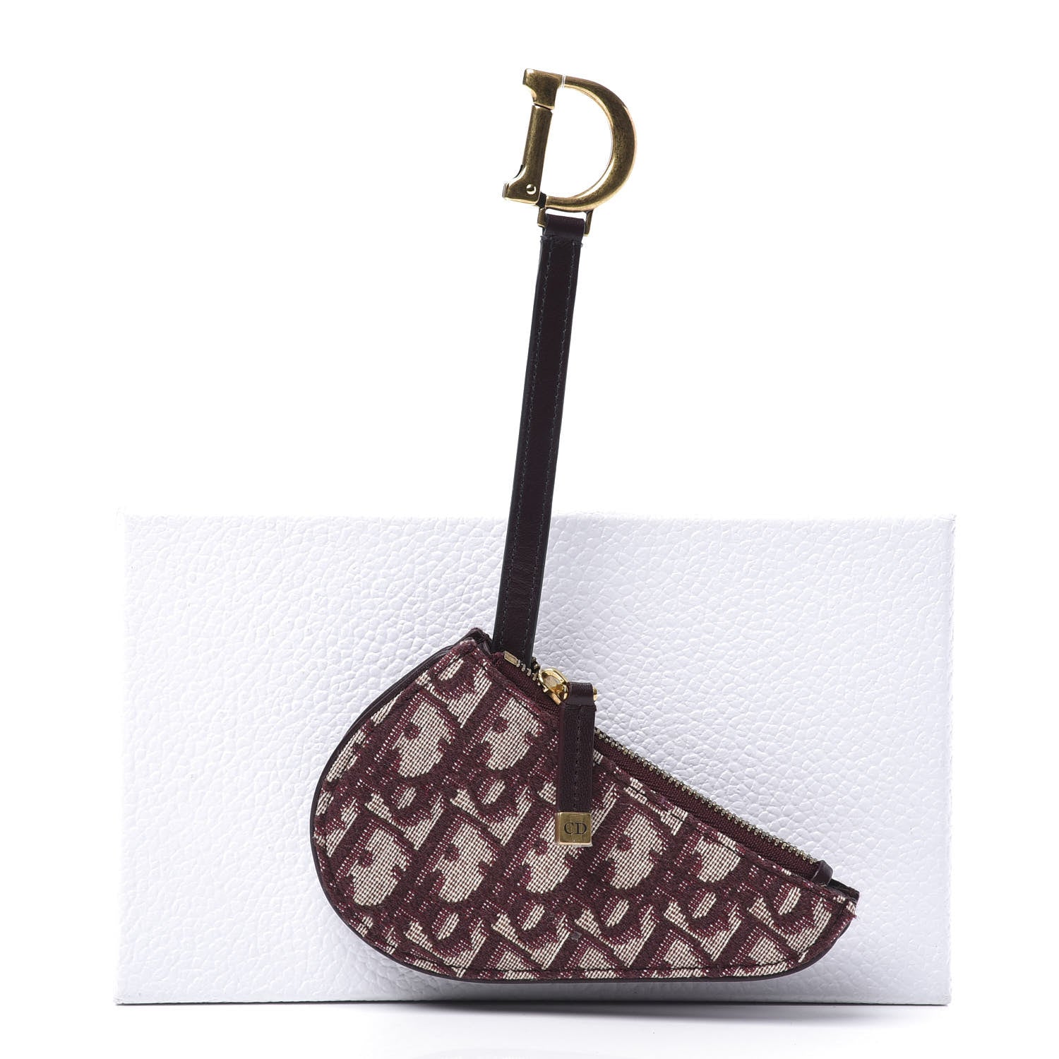 Christian Dior Oblique Saddle Coin Purse Bordeaux 11 of 11