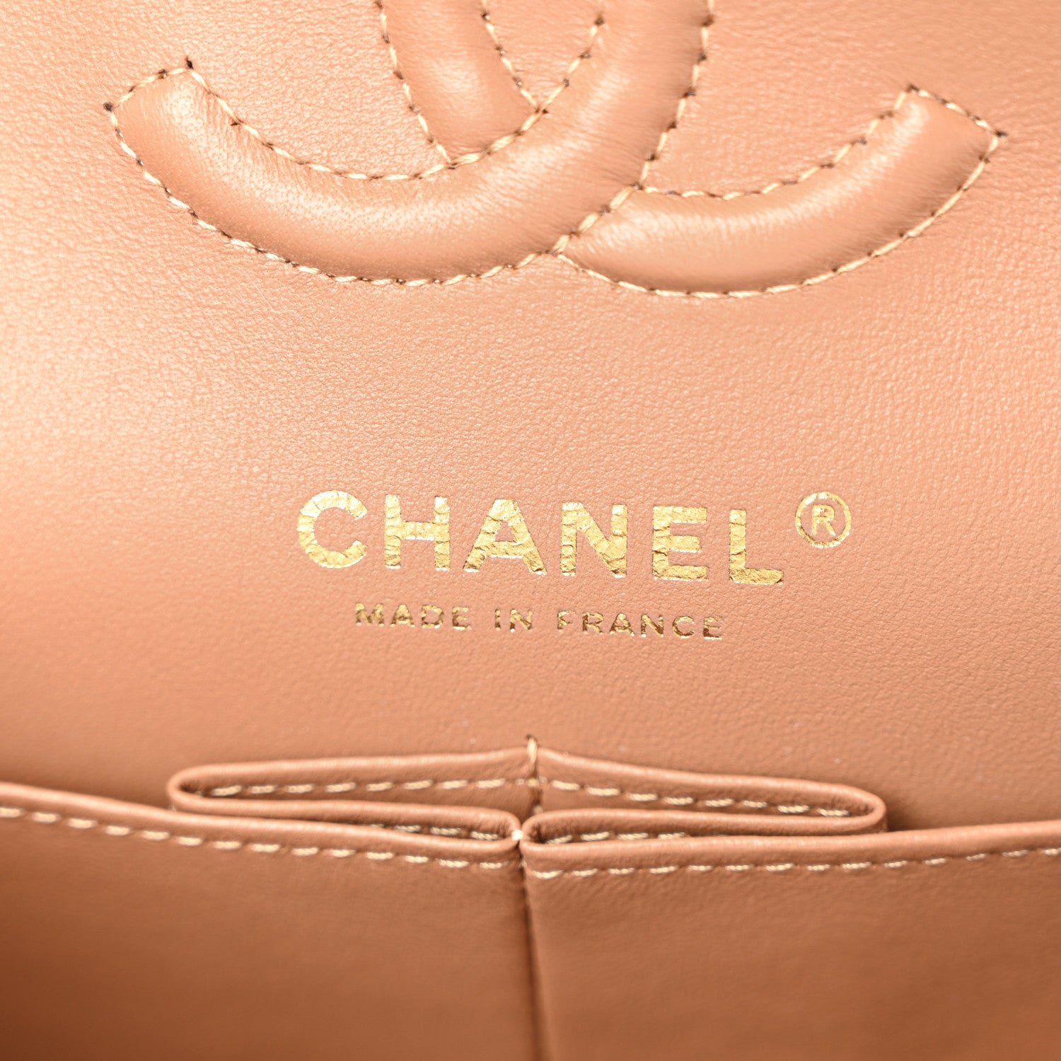 Chanel Lambskin Quilted Small Double Flap Brown 6 of 11