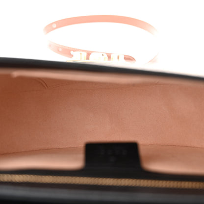 Gucci GG Supreme Monogram Calfskin Small Padlock Messenger Shoulder Bag Beige Black Cuir 5 of 10