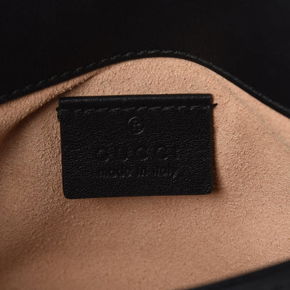 Gucci Calfskin Matelasse Super Mini GG Marmont Shoulder Bag Black 6 of 10