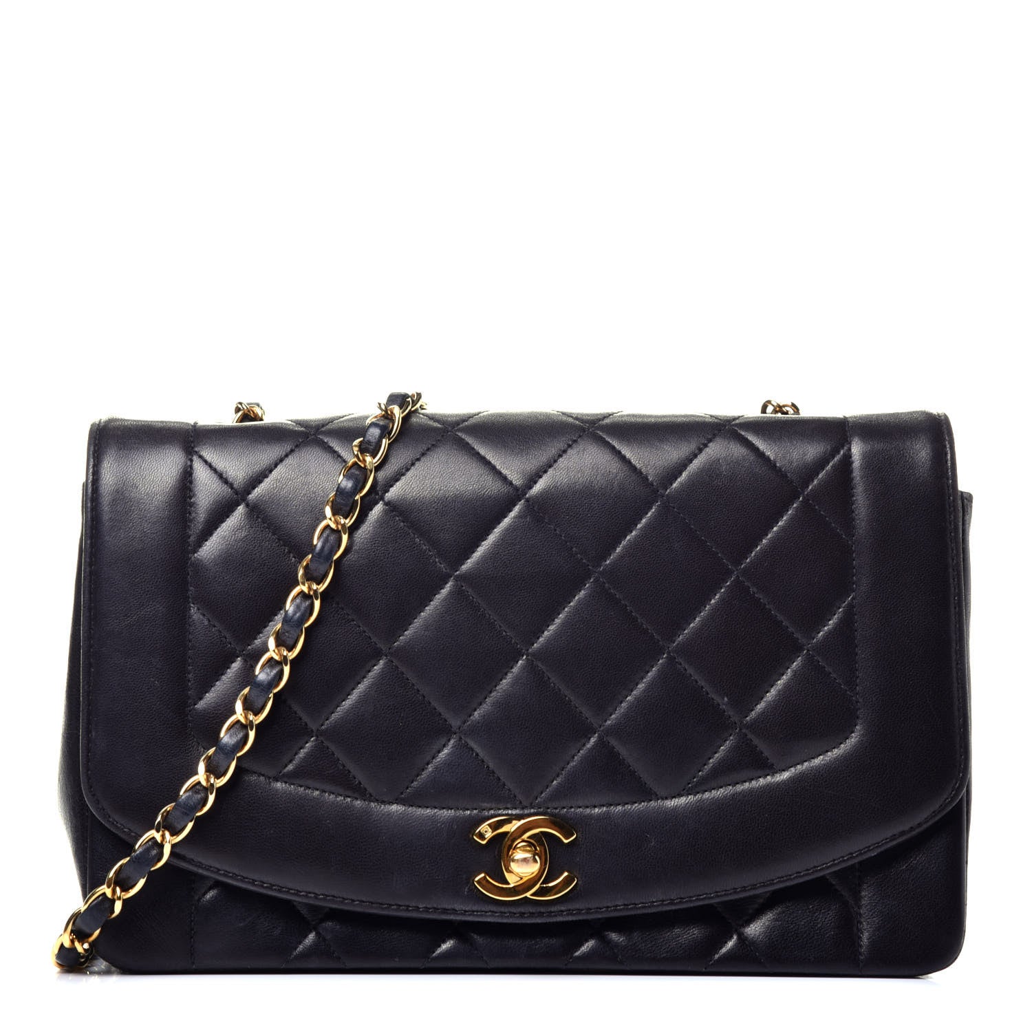 Chanel Lambskin Quilted Small Single Flap Black 1 of 9