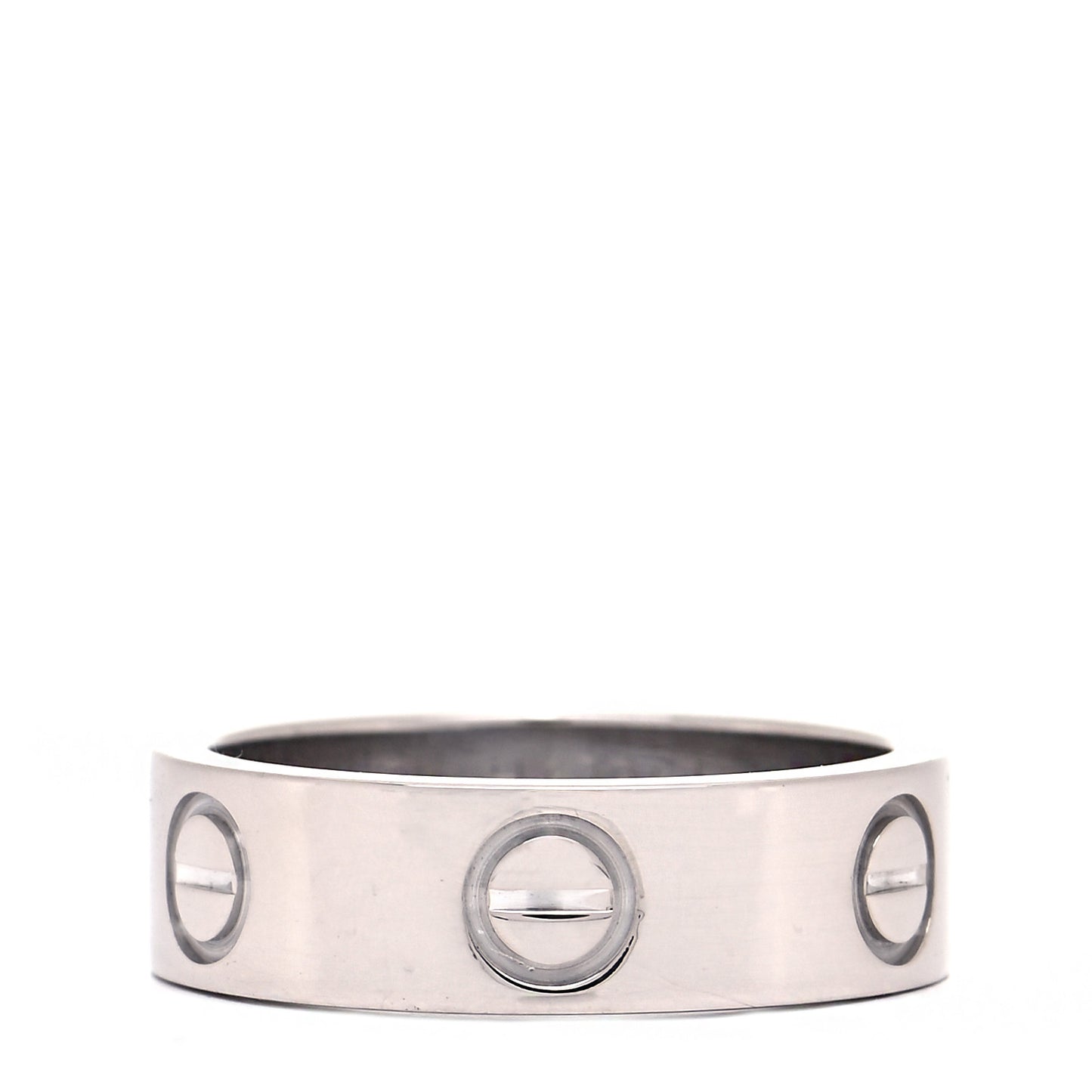 18K White Gold 5.5mm LOVE Ring 50 5.25