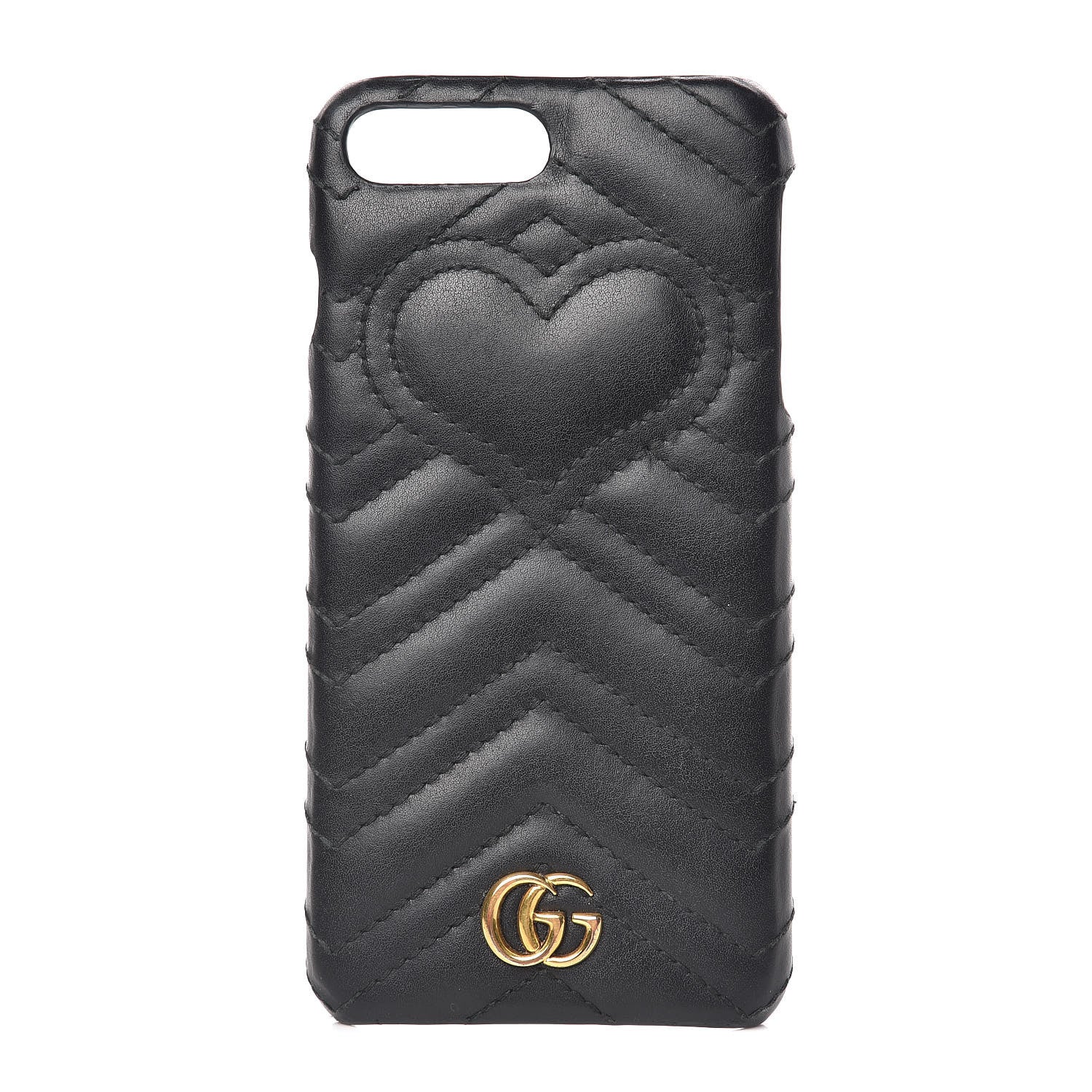 Gucci Calfskin Matelasse Marmont iPhone 7 Plus Case Black 1 of 7
