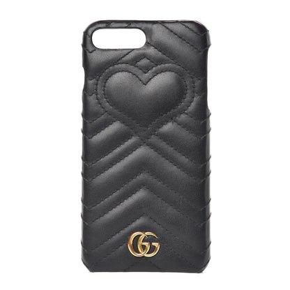 Gucci Calfskin Matelasse Marmont iPhone 7 Plus Case Black 1 of 7