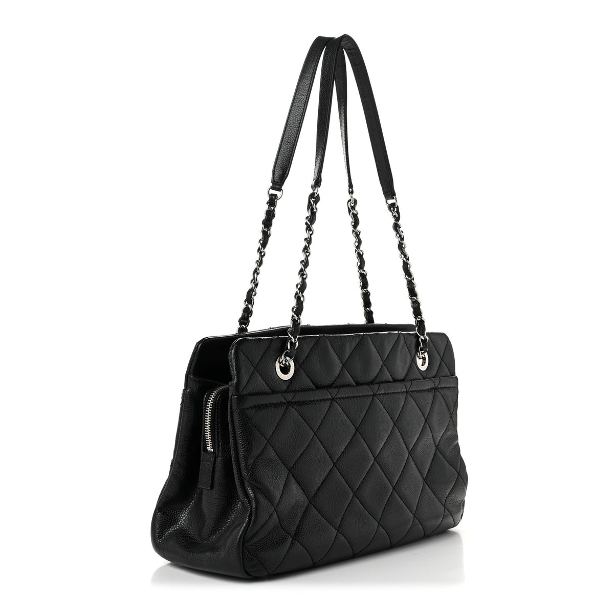 Chanel Caviar Quilted Timeless CC Soft Tote Black 3 of 10