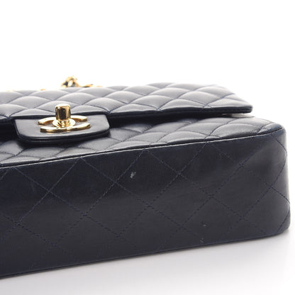 Chanel Lambskin Quilted Medium Double Flap Navy 8 of 15