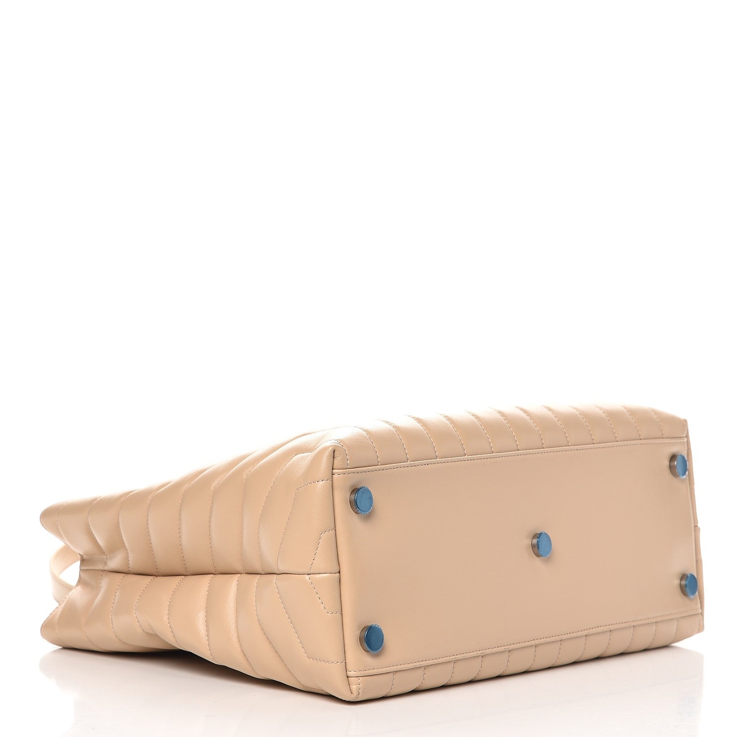 Saint Laurent Calfskin Y Quilted Monogram Large Loulou Shopper Nude Powder 4 of 7