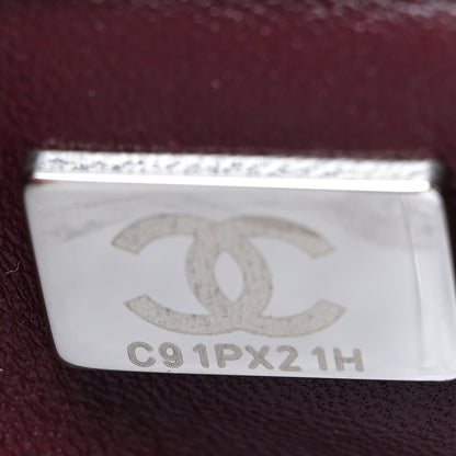 Chanel Caviar Chevron Quilted Small Coco Handle Flap So Black 8 of 14