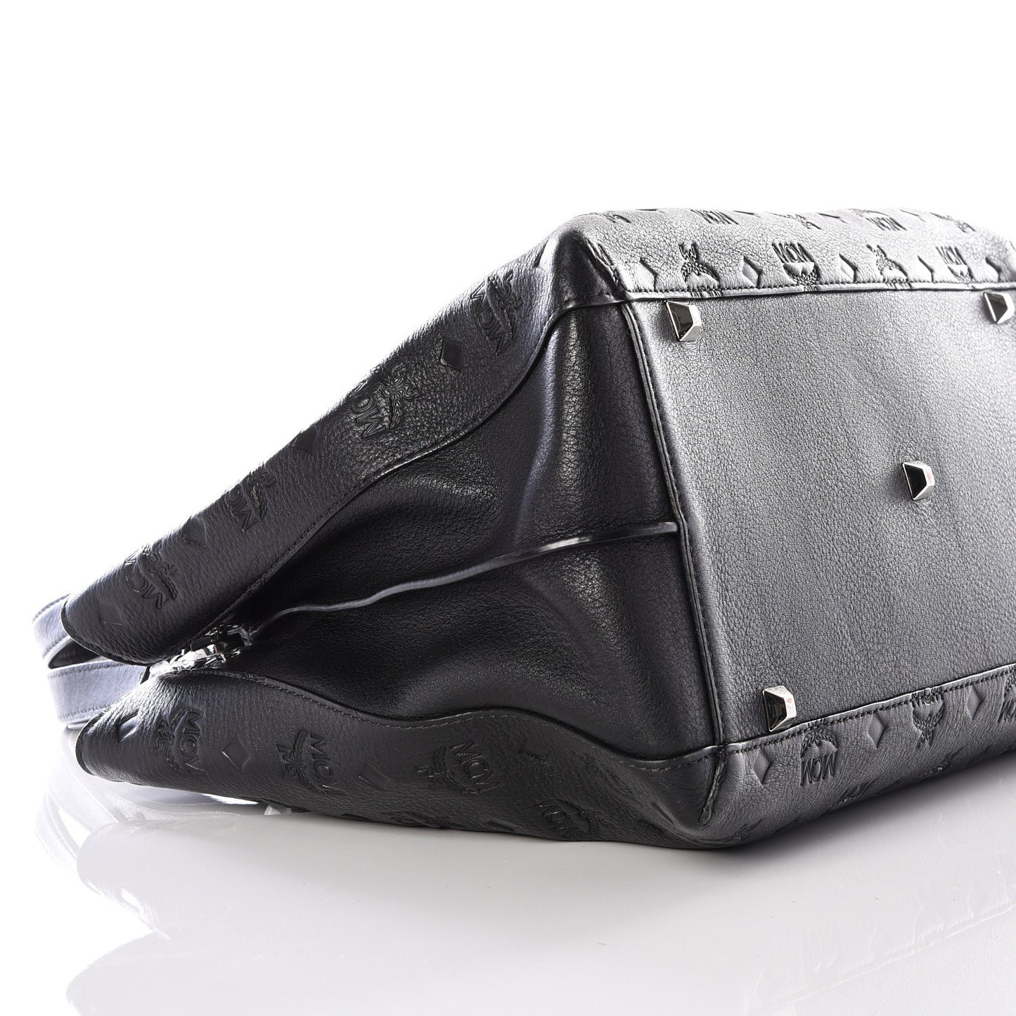 Calfskin Ottomar Monogram Large Essential Tote Black
