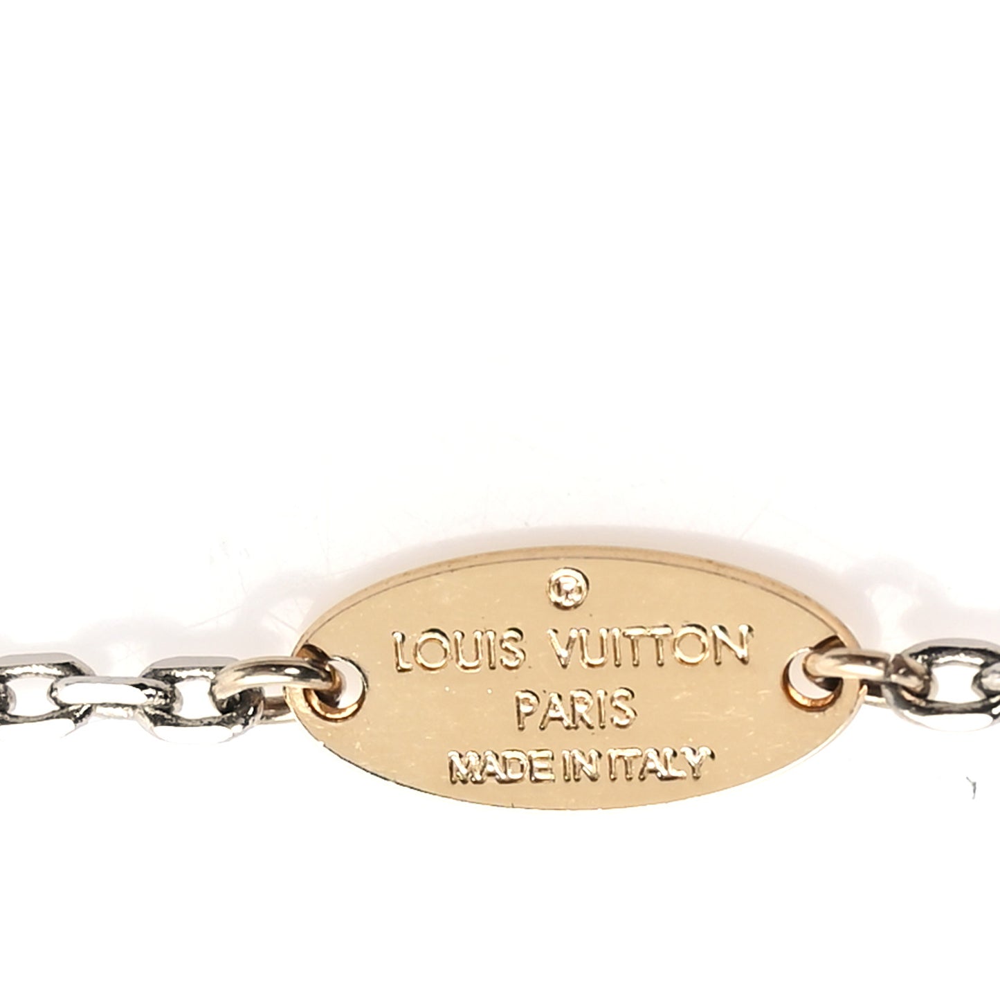 Logomania Sautoir Necklace Silver Gold