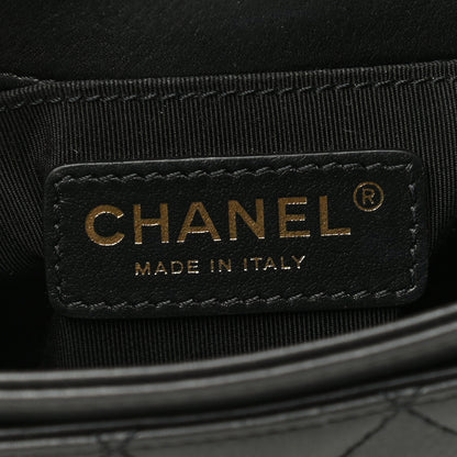 Chanel Calfskin Quilted Top Handle Flap Black 7 of 20