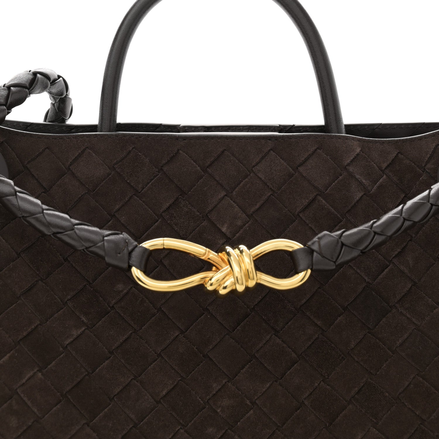 Bottega Veneta Suede Intrecciato Medium Andiamo Shoulder Bag Fondant 7 of 10